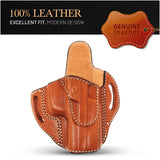 OWB Open Top Leather Holster for Sig P320 Springfield XDM