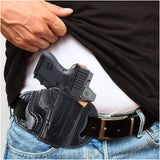 OWB Open Top Leather Holster for Shield 9mm Taurus G2C/G3C