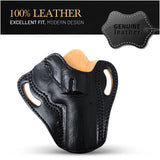 OWB Open Top Leather Holster for Colt King Cobra and Revolvers