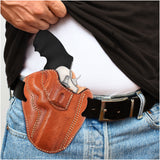 OWB Open Top Leather Holster for Colt King Cobra and Revolvers