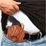 OWB Open Carry Leather Holster for Any 38 J Frames, S&W Revolvers