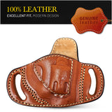 OWB Open Carry Leather Holster for Any 38 J Frames, S&W Revolvers