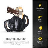 OWB Open Carry Leather Holster for 1911 5"