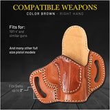 OWB Open Carry Leather Holster for 1911 4"