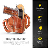 OWB Open Carry Leather Holster for 1911 4"