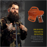 OWB Open Carry Leather Holster for 1911 4"