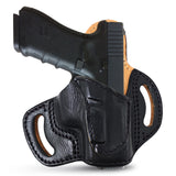 OWB Open Carry Leather Holster for  Glock Full Size 9 mm .40 S&W