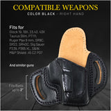 OWB Open Carry Leather Holster for Glock 43 / Glock 48 / 43X