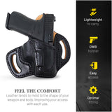 OWB Open Carry Leather Holster for Glock 43 / Glock 48 / 43X