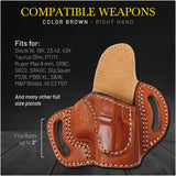 OWB Open Carry Leather Holster for Glock 43 / Glock 48 / 43X