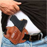 OWB Open Carry Leather Holster for Glock 43 / Glock 48 / 43X
