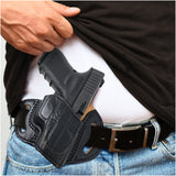 OWB Open Carry Leather Holster for Glock 30/30S/39, Sig P250