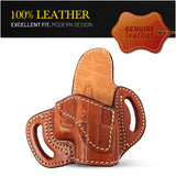 OWB Open Carry Leather Holster for Glock 30/30S/39, Sig P250