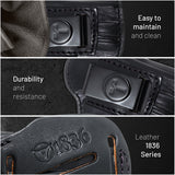 IWB / OWB 4 in 1 Leather Holster for 1911's Shield 380 EZ Compact 3"