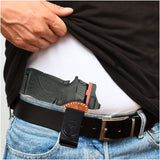 IWB / OWB 4 in 1 Leather Holster for 1911's Shield 380 EZ Compact 3"