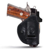 IWB / OWB 4 in 1 Leather Holster for Most 1911's 4"
