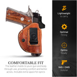IWB / OWB 4 in 1 Leather Holster for Most 1911's 4"