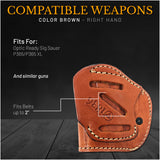 IWB / OWB 4 in 1 Leather Holster for Sig Sauer P365 / P365 XL