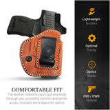 IWB / OWB 4 in 1 Leather Holster for Sig Sauer P365 / P365 XL