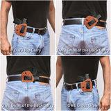 IWB / OWB 4 in 1 Leather Holster for Sig Sauer P365 / P365 XL