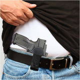 IWB / OWB 4 in 1 Leather Holster for Glock 19 19X .40 .45 Sig P320