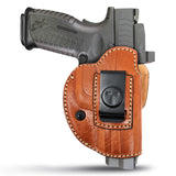 IWB / OWB 4 in 1 Leather Holster for Glock 19 19X .40 .45 Sig P320