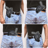 IWB / OWB 4 in 1 Leather Holster for  Glock 19 19X Sig P320