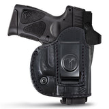 IWB / OWB 4 in 1 Leather Holster for Glock 26 27, Taurus G2C G3C