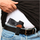 IWB / OWB 4 in 1 Leather Holster for Glock 26 27, Taurus G2C G3C