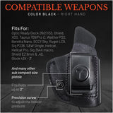 IWB Suede Leather Holster for Glock 26 / 27 / 33 / 43X
