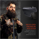 IWB Suede Leather Holster for Glock 26 / 27 / 33 / 43X