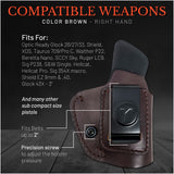IWB Suede Leather Holster for Glock 26 / 27 / 33 / 43X
