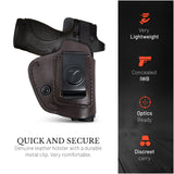 IWB Suede Leather Holster for Glock 26 / 27 / 33 / 43X
