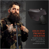 IWB Suede Leather Holster for Glock 26 / 27 / 33 / 43X