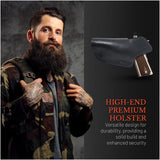 IWB Suede Leather Holster for 1911-4"/5", .45 no rail, Glock 48