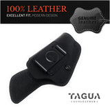 IWB Suede Leather Holster for 1911-4"/5", .45 no rail, Glock 48