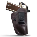 IWB Suede Leather Holster for 1911-4"/5", .45 no rail, Glock 48