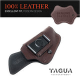 IWB Suede Leather Holster for 1911-4"/5", .45 no rail, Glock 48