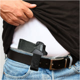 IWB Suede Leather Holster for 1911, Shield 380 EZ Compact 3"