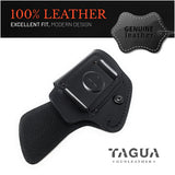 IWB Suede Leather Holster for 1911, Shield 380 EZ Compact 3"