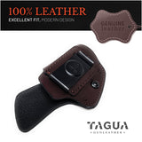 IWB Suede Leather Holster for 1911, Shield 380 EZ Compact 3"