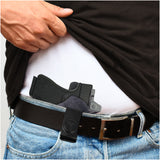 IWB Suede Leather Holster for Glock 17 / 22, Double Stack