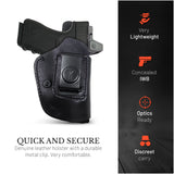 IWB Suede Leather Holster for Glock 17 / 22, Double Stack