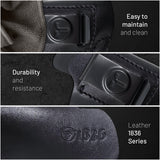 IWB Suede Leather Holster for Glock 17 / 22, Double Stack