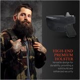 IWB Suede Leather Holster for Glock 17 / 22, Double Stack