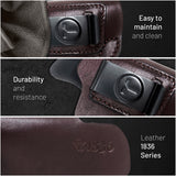 IWB Suede Leather Holster for Glock 17 / 22, Double Stack