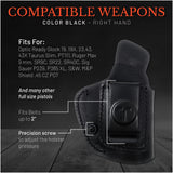 IWB Suede Leather Holster for Glock 19, 19X, 23, 43, 43X