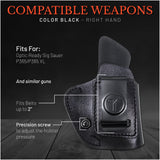 IWB Suede Leather Holster for Sig Sauer P365/P365 XL