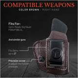 IWB Suede Leather Holster for Sig Sauer P365/P365 XL