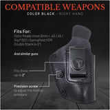 IWB Suede Leather Holster for .40 / .45 Sig P320 Springfield XDM